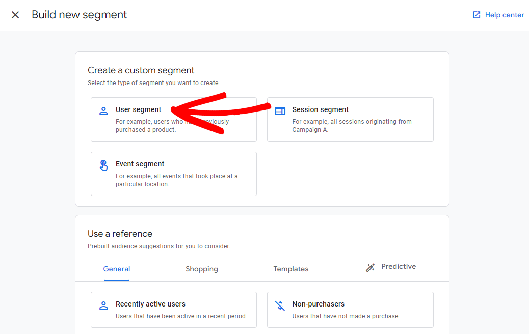 google-analytics-segments-user-segment 1 - MonsterInsights Google Analytics Segments - Custom User Segment