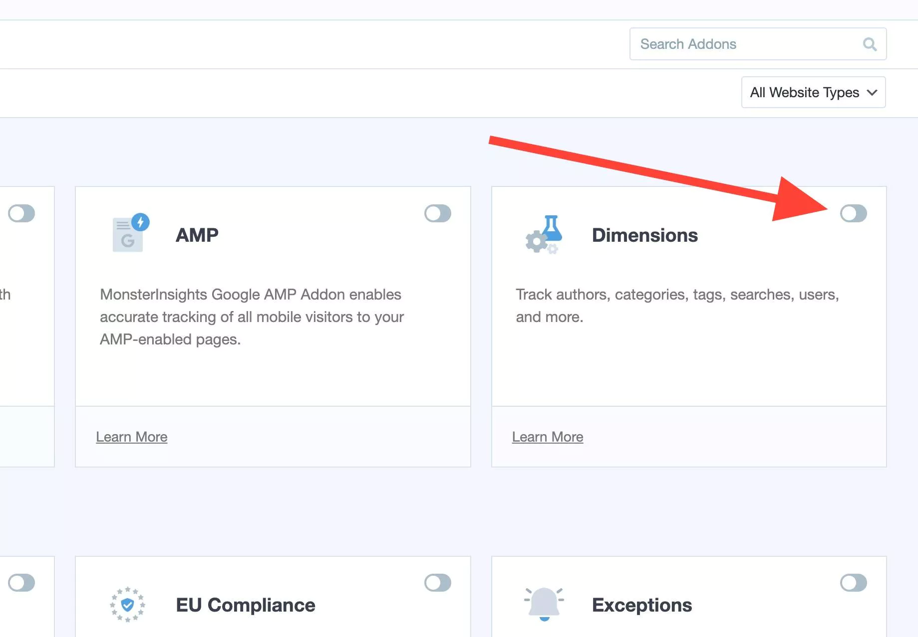 mi-addons-dimensions - MonsterInsights