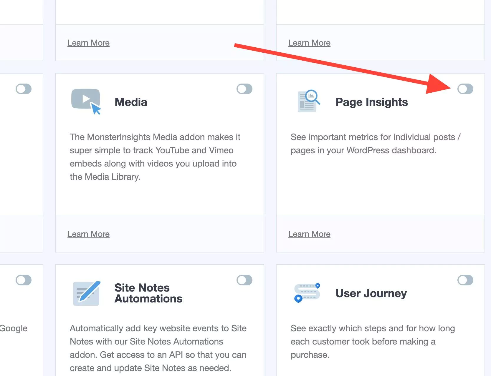 mi-addons-page-insights - MonsterInsights